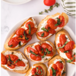 Roasted Tomato and Goat Cheese Crostini Roasted Tomato Crostini