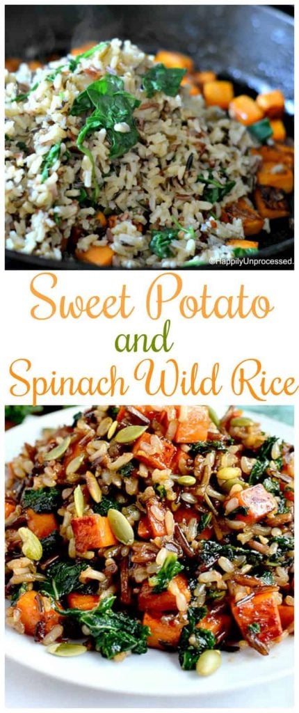 sweet potato spinach and wild rice collage pinterest