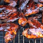grilled chicken wings with honey chipotle bbq sauce
