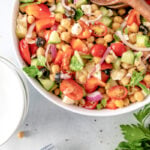 Mediterranean Chickpea Salad with Feta