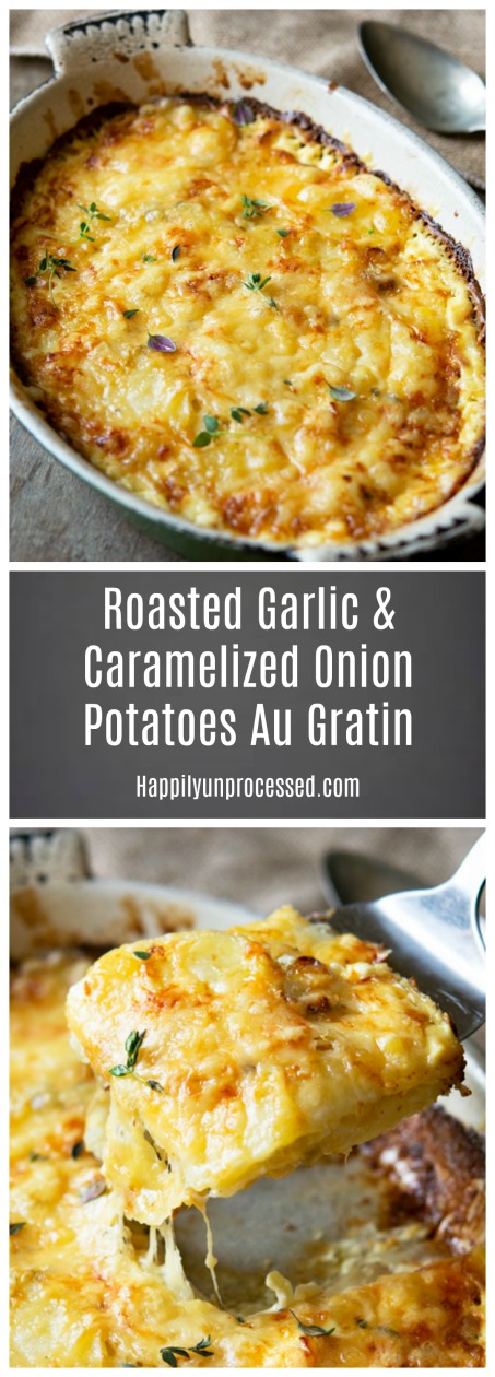 Roasted Garlic & Caramelized Onion Potatoes Gratin Dauphinoise