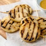 Grilled Vidalia Onion Steaks with Honey Mustard Glaze