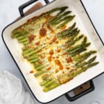 Roasted Asparagus with Garlic and Mozzarella Cheesy Roasted Asparagus
