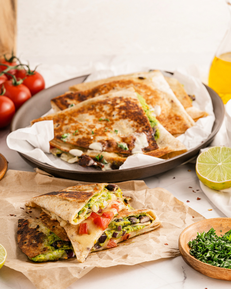 Tik Tok Guacamole Quesadillas are all the rage right now - vegetarian and plant based