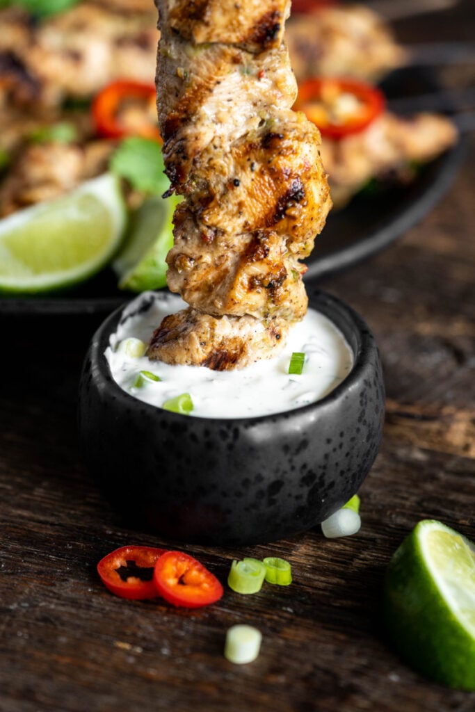 Grilled Jerk Chicken Kebob