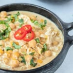 How to make white chicken chili with chickpeas in the instant pot