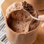 creamy fluffy keto low carb chocolate mousse