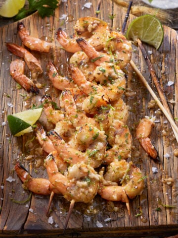 grilled basil shrimp recipe