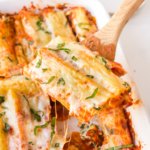 Baked Manicotti with Spinach and Cheese baked manicotti with ricotta cheese and spinach filling