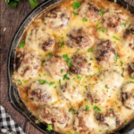 Baked French Onion Meatballs French Onion Meatball Bake