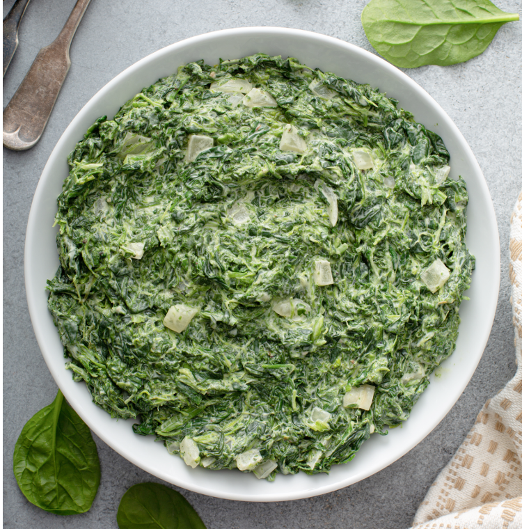 creamy homemade creamed spinach recipe