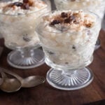 rice pudding with raisins